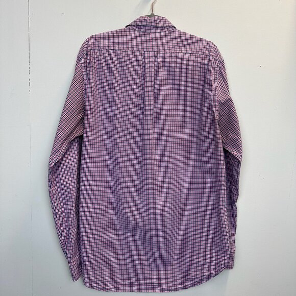 Polo PRL Ralph Lauren Slim Fit XL Button Down Shirt Pink Blue - Picture 3 of 11
